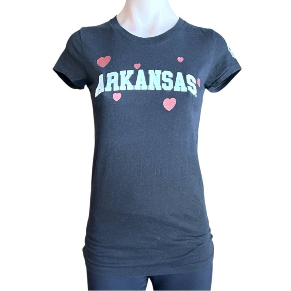 PINK Victoria's Secret Collegiate Collection Arkansas Short Sleeve Tee